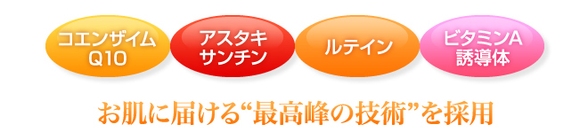 お肌に届ける“最高峰の技術”を採用